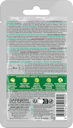 Augenpads Cryo Jelly (1 Paar) Garnier Skin Active