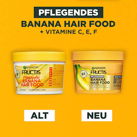Haarkur Banana Hair Food 3in1 Maske GARNIER FRUCTIS