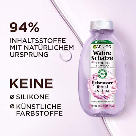 Shampoo Glättend Reiswasser Ritual und Stärke Wahre Schätze