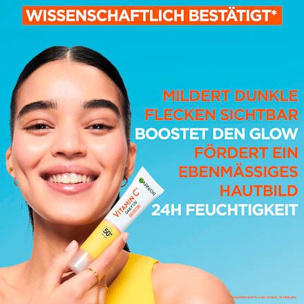 Gesichtsfluid Vitamin C Glow LSF 50+ Garnier Skin Active