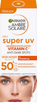 Sonnenfluid Gesicht Super UV Vitamin C LSF 50+ Garnier Ambre Solaire