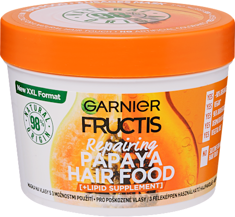 Hajpakolás papaya illattal, nagyon száraz hajra GARNIER FRUCTIS