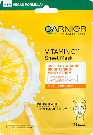 Fátyolmaszk C-Vitaminnal GARNIER SKIN NATURALS