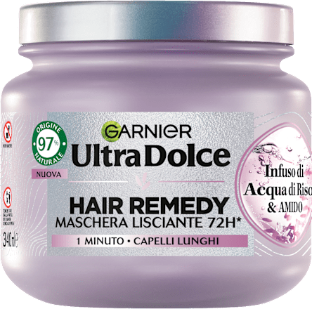 Maschera lisciante acqua di riso e amido Garnier Ultra Dolce