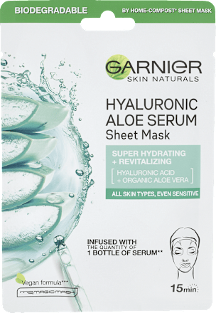 Maska na tkaninie rewitalizująca Hyaluronic Aloe Serum GARNIER SKIN NATURALS