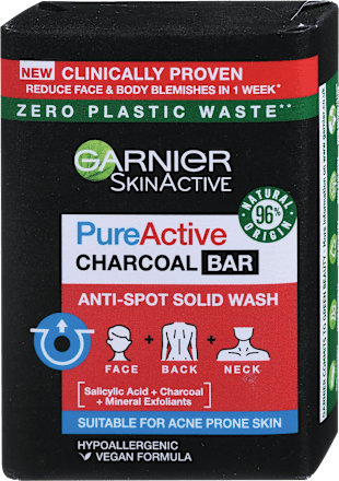 Pure Active Charcoal čvrsti čistač za lice i telo  GARNIER SKIN ACTIVE