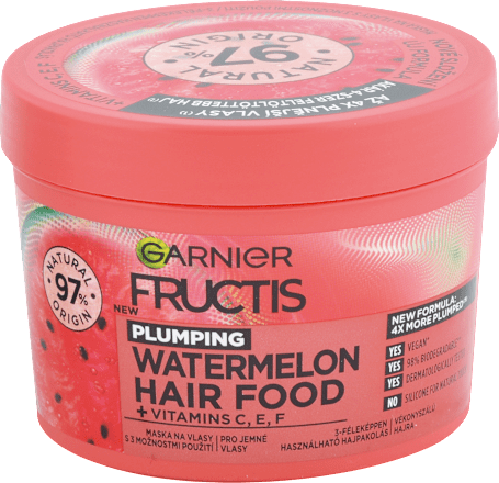 Vyplňujúca maska na jemné vlasy Watermelon Hair Food GARNIER FRUCTIS