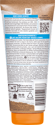 Sonnenmilch Kids Ambre Sensitive LSF 50+ Garnier Ambre Solaire