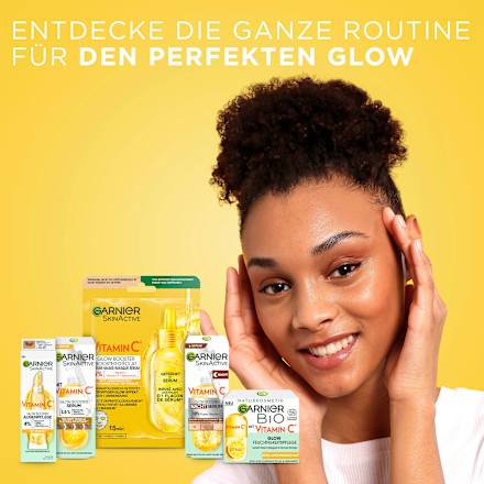 Nachtserum Glow Booster mit Vitamin C & Hyaluronsäure Garnier Skin Active