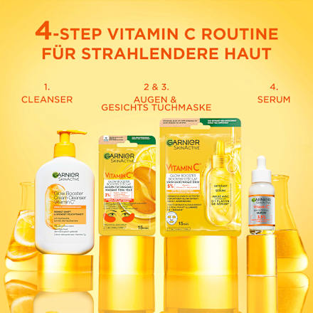 Augenpads Vitamin C Glow Booster (1 Paar) Garnier Skin Active
