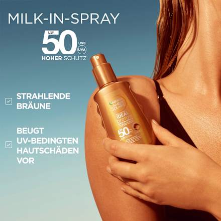 Sonnenspray ideal bronze milk-in Spray, LSF 50 Garnier Ambre Solaire