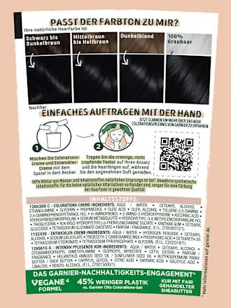 Dauerhafte Haarfarbe - Nr. 1.10 Mitternachts Schwarz GARNIER GOOD
