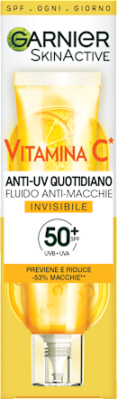 Fluido anti-macchie SKINACTIVE Vitamina C INVISIBILE SPF50+ GARNIER SKIN ACTIVE