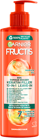SOS DAMAGE ERASER KERATIN FILER 10-IN1 Krema za kosu GARNIER FRUCTIS