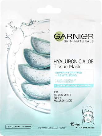 Mască cu acid hialuronic si aloe vera pentru față GARNIER SKIN NATURALS
