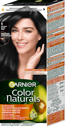 barva na vlasy 1 ultra černá GARNIER Color naturals