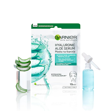 Maska na tkaninie rewitalizująca Hyaluronic Aloe Serum GARNIER SKIN NATURALS