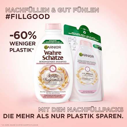 Shampoo Nachfüllpackung Hafermilch GARNIER