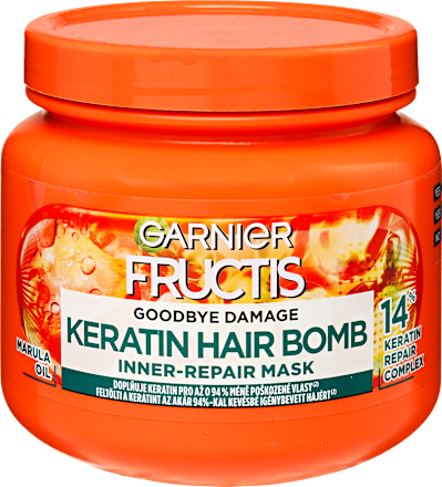 Hajpakolás keratinnal, igénybevett hajra GARNIER FRUCTIS