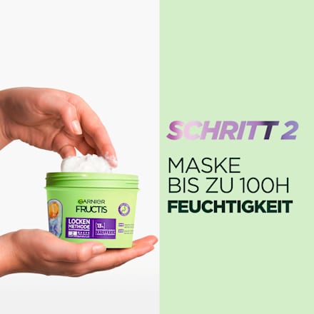 Haarmaske Locken Methode Feuchtigkeit GARNIER FRUCTIS
