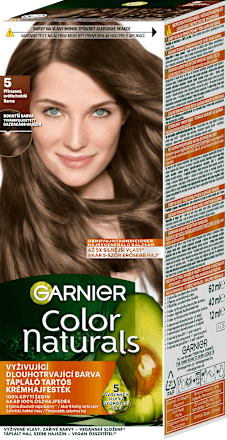 Farba na vlasy - 5 prirodzená svetlohnedá GARNIER Color naturals