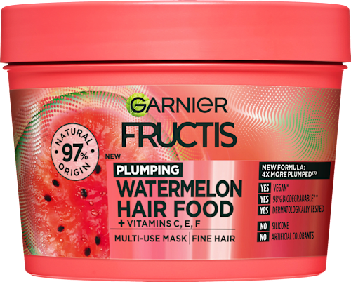 Vyplňujúca maska na jemné vlasy Watermelon Hair Food GARNIER FRUCTIS