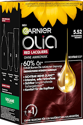 Haarfarbe 5.52 Glänzendes Weinrot GARNIER olia