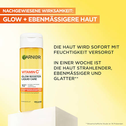 Toner Vitamin C Glow Liquid Care Garnier Skin Active