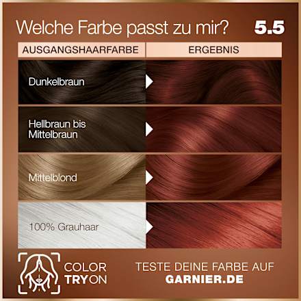 Haarfarbe 5.5 Hibiskus Rotbraun GARNIER GOOD