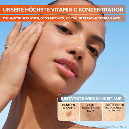 Nachtserum Glow Booster mit Vitamin C & Hyaluronsäure Garnier Skin Active