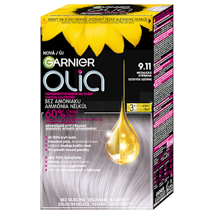 Tartós hajfesték, ezüstös szürke 9.11 GARNIER olia