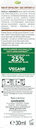 Nachtserum Glow Booster mit Vitamin C & Hyaluronsäure Garnier Skin Active