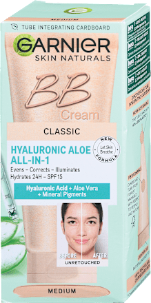 Hyaluronic Aloe All-In-1 Classic BB krema – medium GARNIER SKIN NATURALS