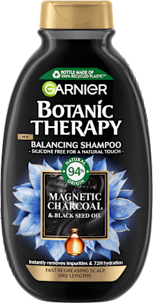 MAGNETIC CHARCOAL & BLACK SEED OIL - šampon za suvu kosu i masnu kožu glave GARNIER BOTANIC THERAPY