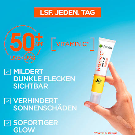 Gesichtsfluid Vitamin C Glow LSF 50+ Garnier Skin Active