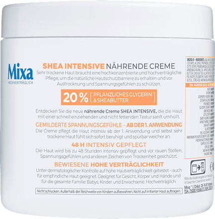Pflegecreme Shea Ultra Soft Mixa