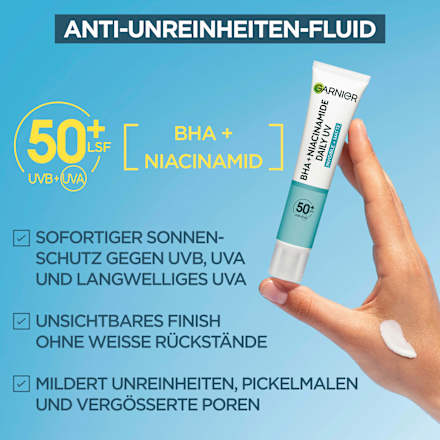 Fluid BHA + Niaciamide LSF 50+ Garnier Skin Active
