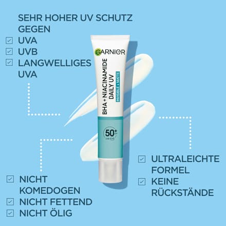 Fluid BHA + Niaciamide LSF 50+ Garnier Skin Active