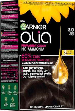 Vopsea permanentă 3.0 Soft Black GARNIER olia