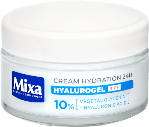 Hyalurogel pleťový krém výživný Mixa