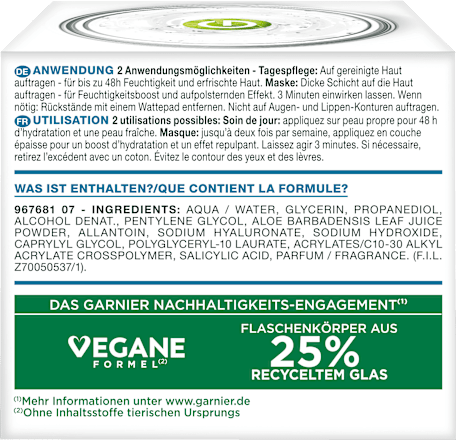 Gesichtscreme Gel Hyaluron Barrier Repair GARNIER
