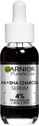 PureActive AHA + BHA CHARCOAL serum za lice sa aktivnim ugljem GARNIER PureActive