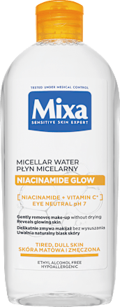 Niacynamide Glow płyn micelarny do twarzy Mixa