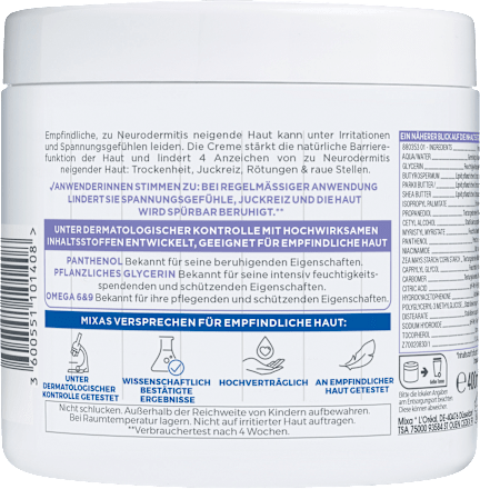 Pflegecreme Panthenol Comfort Mixa