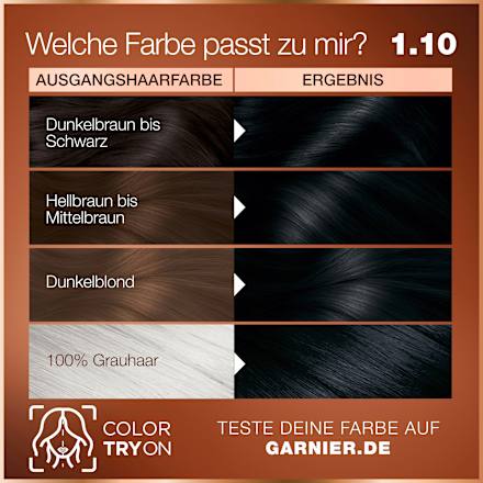 Haarfarbe 1.10 Mitternachtsschwarz GARNIER GOOD