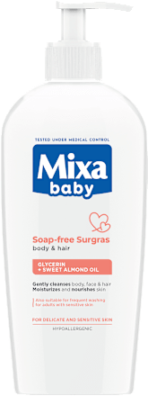 Бебешки душ гел и шампоан Mixa baby