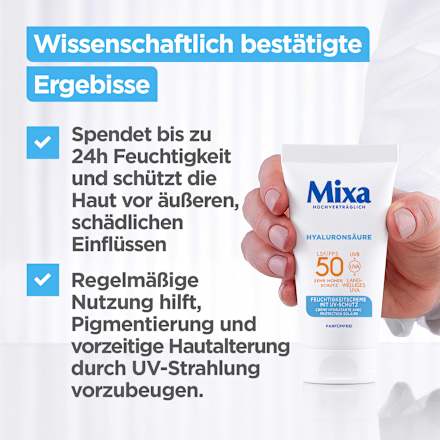 Feuchtigkeitscreme LSF 50  Mixa