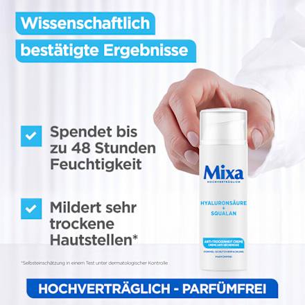 Gesichtscreme Anti-Trockenheit, Hyaluron Mixa
