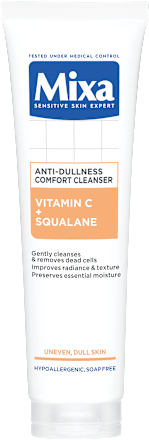 Anti-Dullness Comfort gel za pranje lica - vitamin C i skvalan Mixa