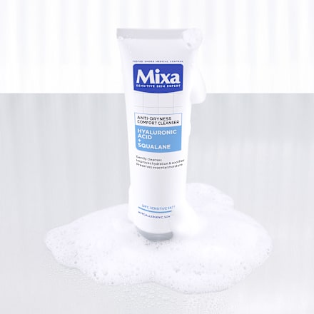 Anti-Dryness Comfort gel za pranje lica - hijaluronska kiselina i skvalan Mixa